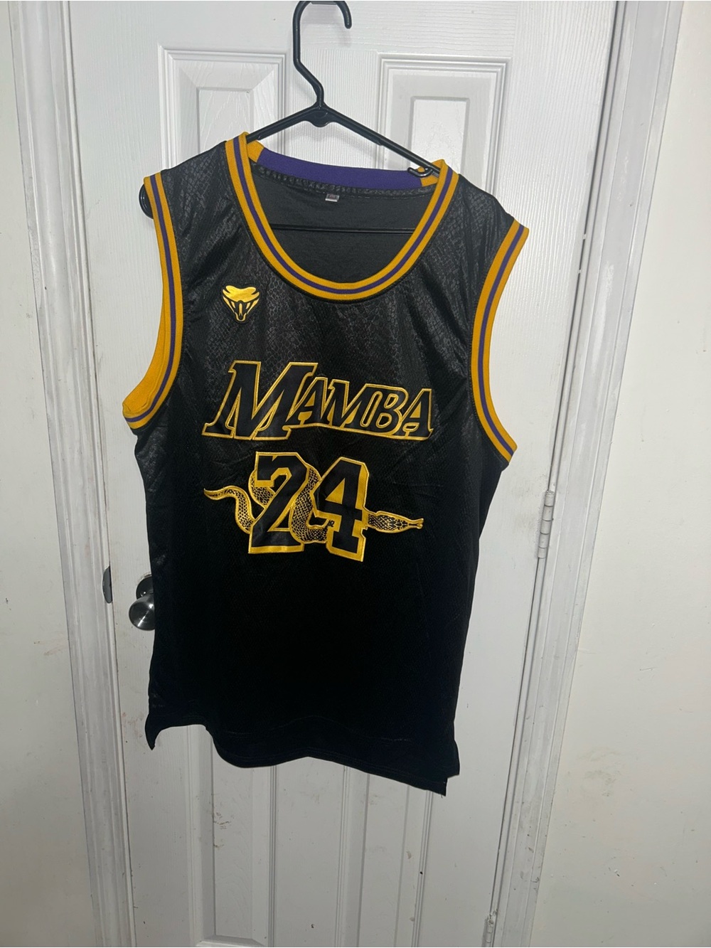 Mamba No.24 Black & Gold Basketball Jersey